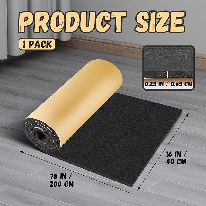 Pangda 1 Piece 78 x 16 x 1/4 Inch Extra Large Marine Foam Roll Closed Cell