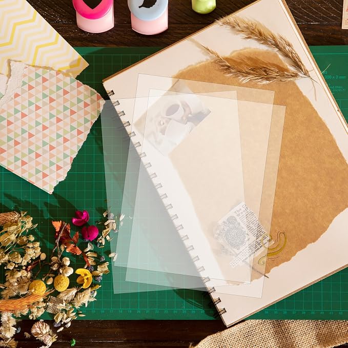 10 Pcs Heat Resistant Acetate Sheets, 5.8 X 8.3 Inch Clear Acetate Sheets