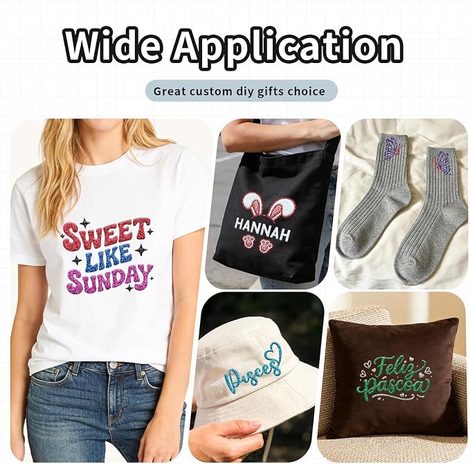 Glitter Puff Vinyl Heat Transfer