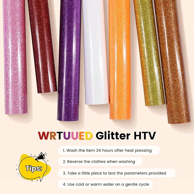 Bronze Glitter HTV Heat Transfer Vinyl
