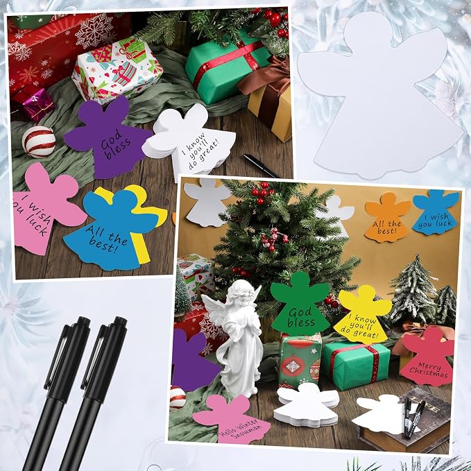 Qilery 100 Pcs Large Angel Cutouts