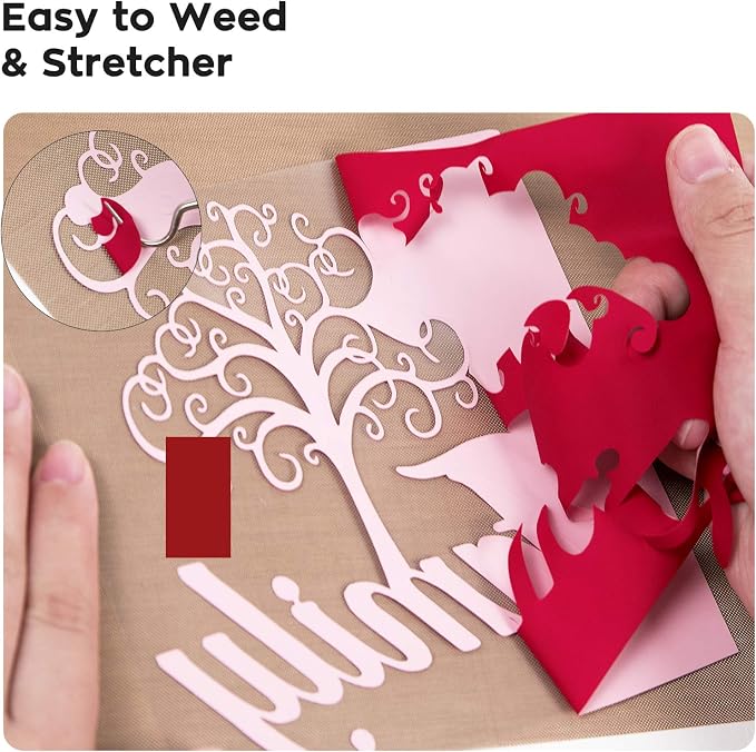 Dysania Red Heat Transfer Vinyl, 10 Pack 12 x 12in Red HTV Vinyl | Iron on Vinyl