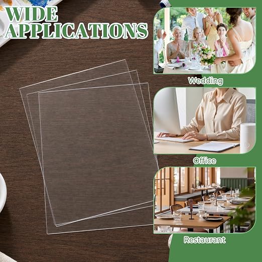TKOnline 14 PCS Plexiglass Sheets, Invitations, Poster Frames Plastic Board