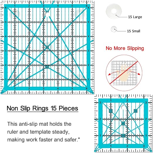 Quilting Rulers 4 Square Ruler Quilting Templates, Quilting Ruler Acrylic Rulers