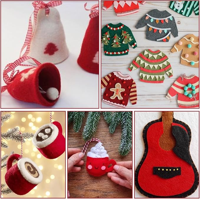 10Pcs Felt Sheets Fabric