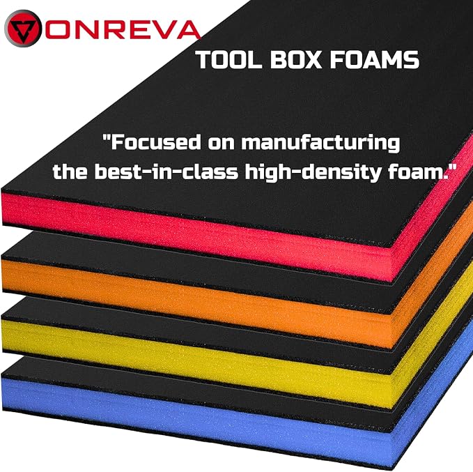 ONREVA Tool Box Foam 16x12x1 inch 2Pack, Foam Inserts