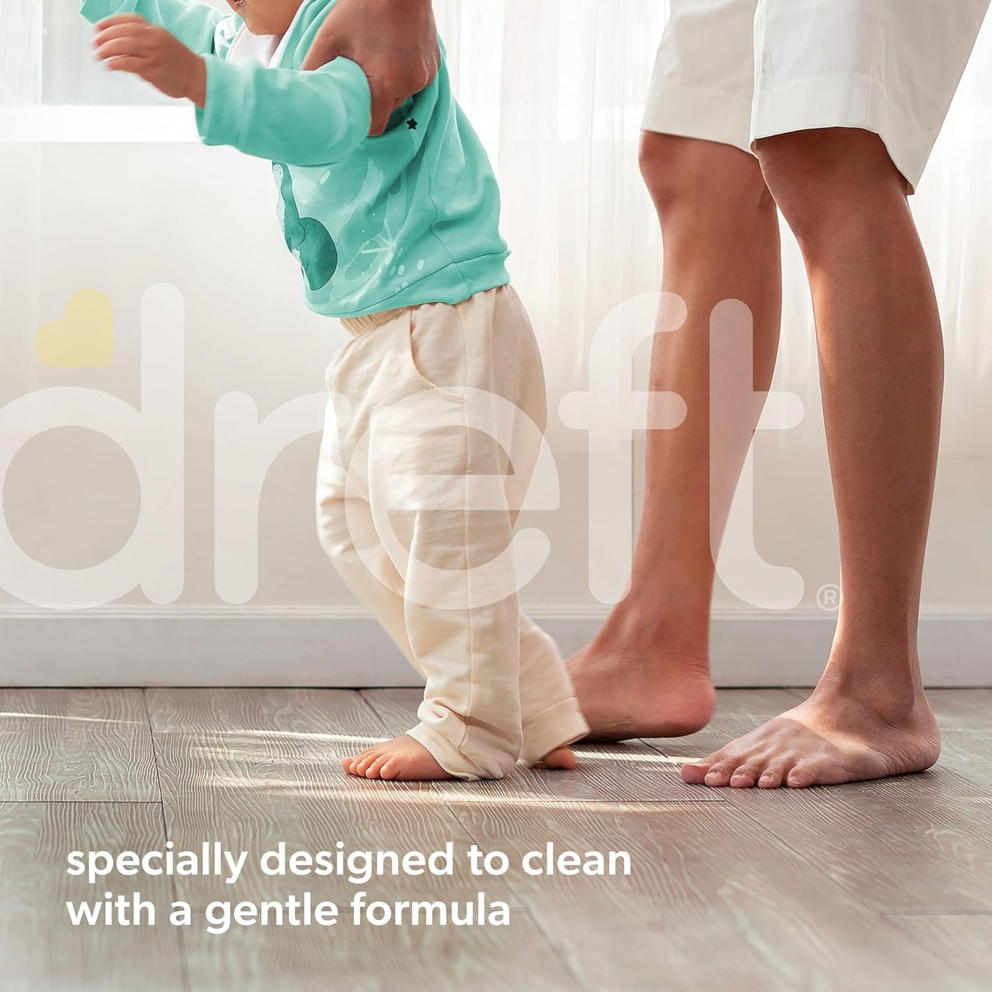 Dreft Active Baby Liquid Laundry Detergent, Helps Remove 99% of Baby Food Stains, Hypoallergenic, 2 pack, 32 loads each
