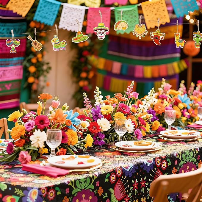36PCS Wooden Cinco De Mayo Crafts Decorations Mexico Crafts