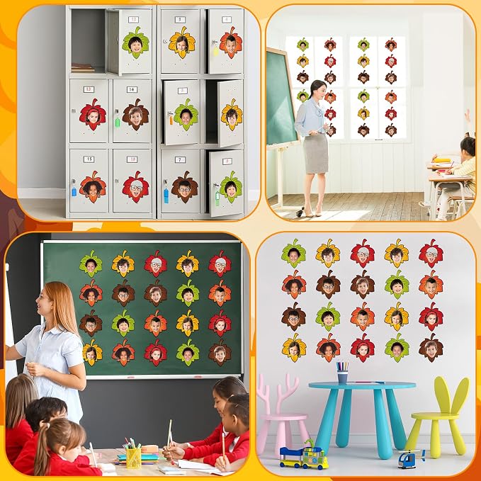 gisgfim 80Pcs Fall Cutouts Maple Leaves Decorations Bulletin Board Autumn Theme