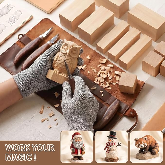 24Pack Basswood Carving Blocks