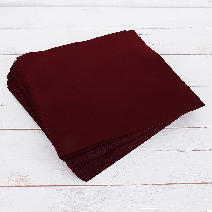 Threadart Burgundy Premium Felt Sheets