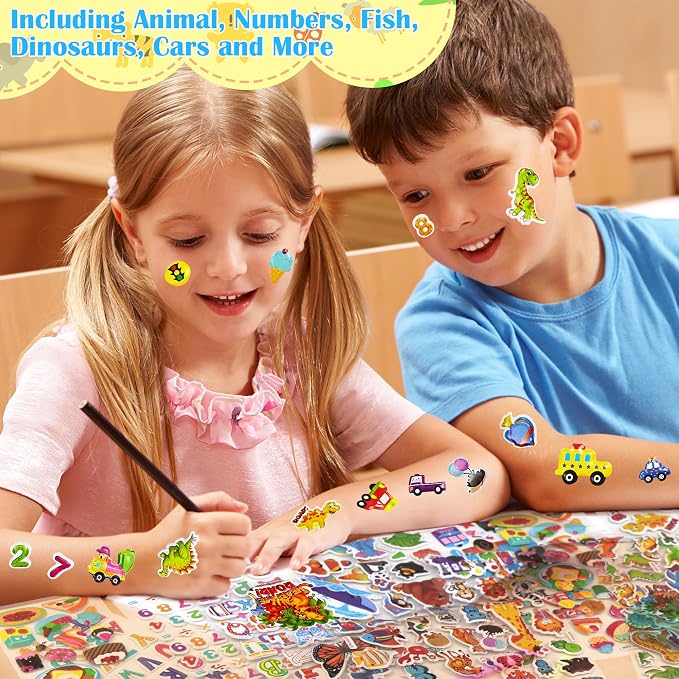 500+ Puffy Stickers, 3D Stickers