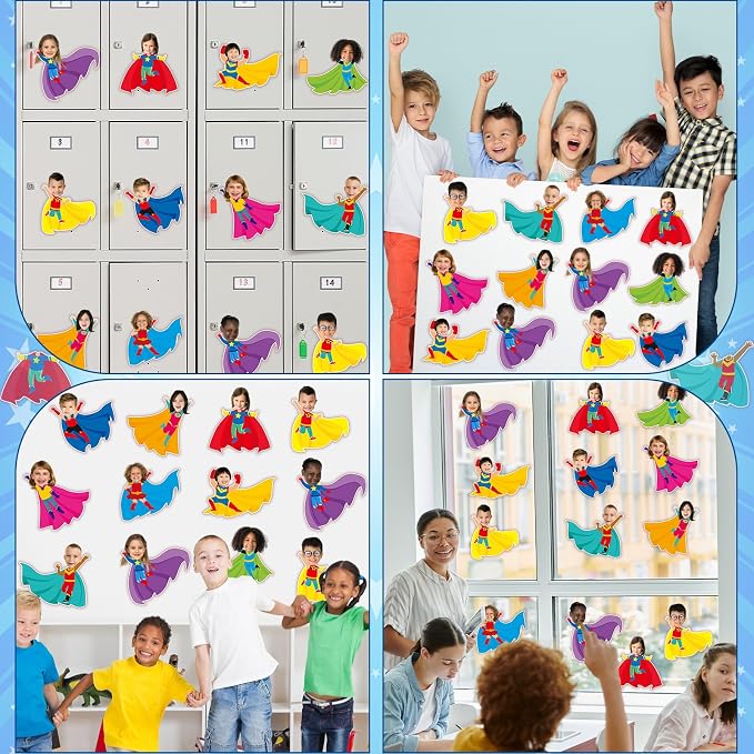 gisgfim 80Pcs Super Theme Hero Cutouts Back to School Decorations Bulletin