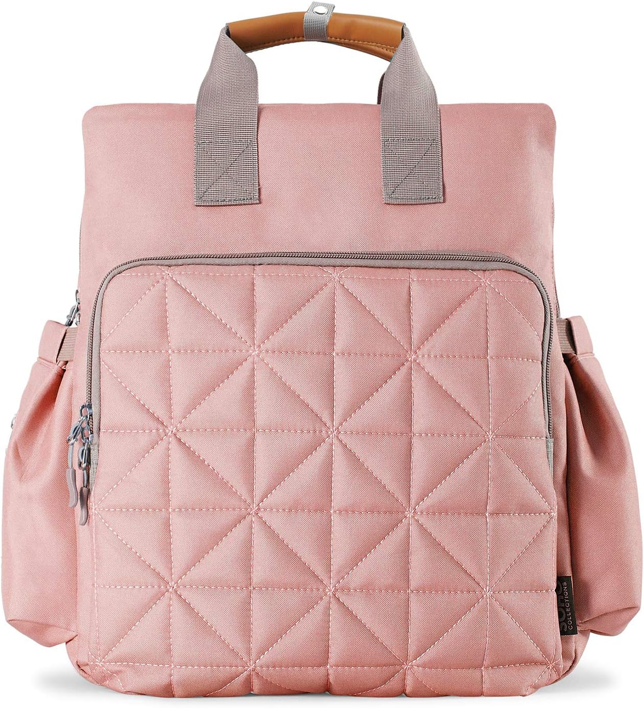 SoHo Kenneth Diaper Backpack 6Pc Set Tote Bag, Pink