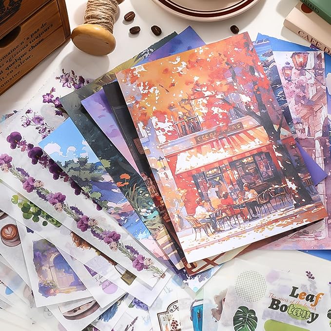 Vintage Washi Stickers for Scrapbooking, People Sticker Book for Journaling