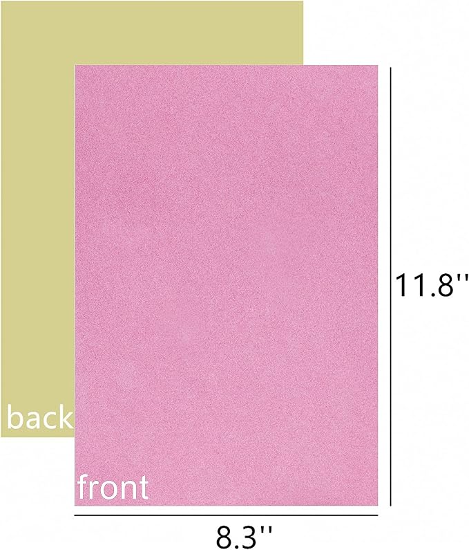 YaoHui 3PCS Self Adhesive Felt Sheets, Peel & Stick, A4 Size