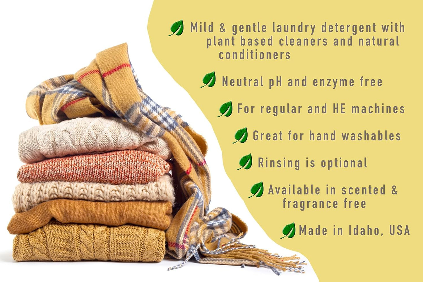 Outback Gold Wool Wash, 2 oz, Fragrance Free, Natural Plant Based Liquid Laundry Detergent, Perfect for Wool, Cashmere, Silk, Sheepskin, Baby Items, Mild, Neutral pH, Made in USA