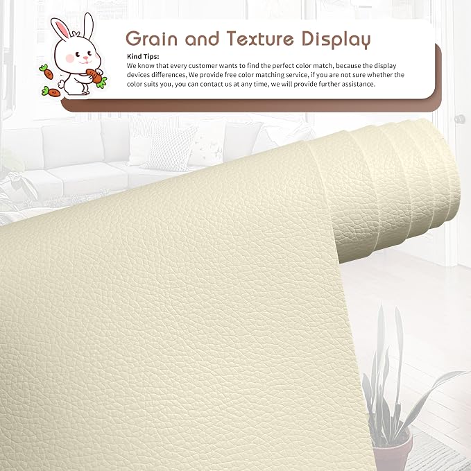 KING MOUNTAIN Leather Repair Patch, 16 x 60 Inches self Adhesive Leather Repair