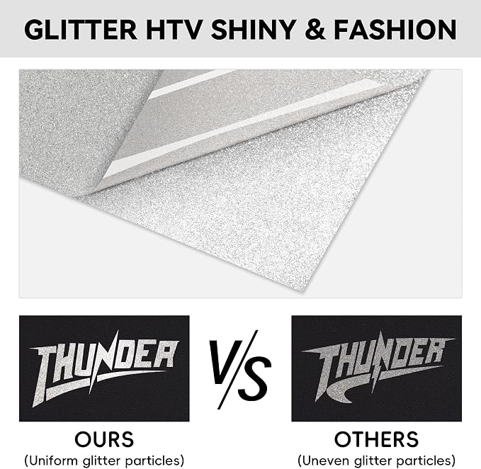 Aoder Glitter Heat Transfer Vinyl