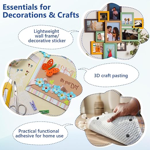 400 PCS 2mm Double Sided Foam Dots