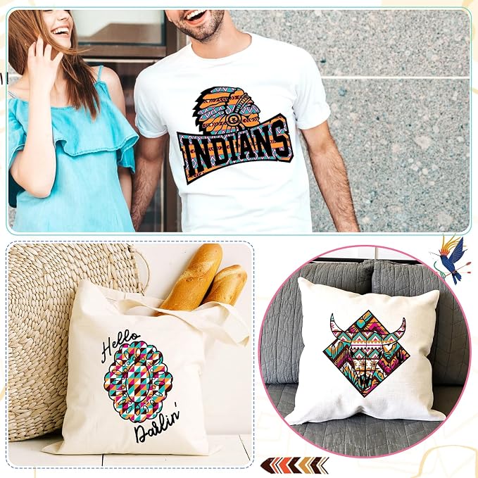 HTVSTD Aztec Heat Transfer Vinyl 12 Sheets 12×10in Iron on Vinyl | Aztec Brown