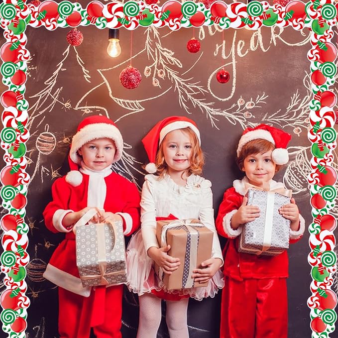69Ft Christmas Candy Border Christmas Decoration Borders