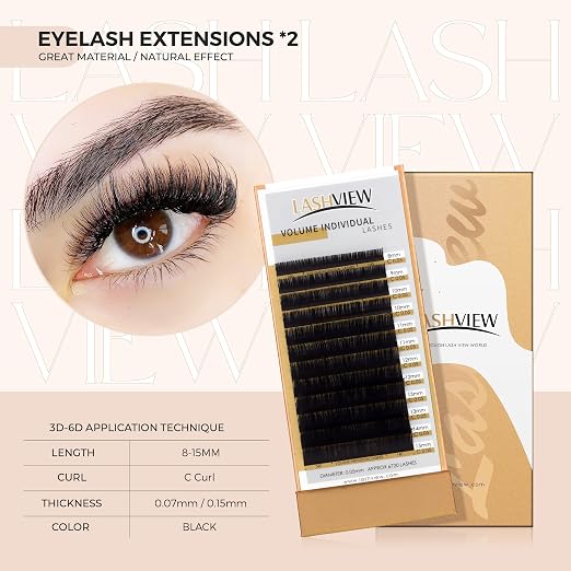 LASHVIEW Lash Kit for Beginners 338pcs Lash Extension Kit Professional