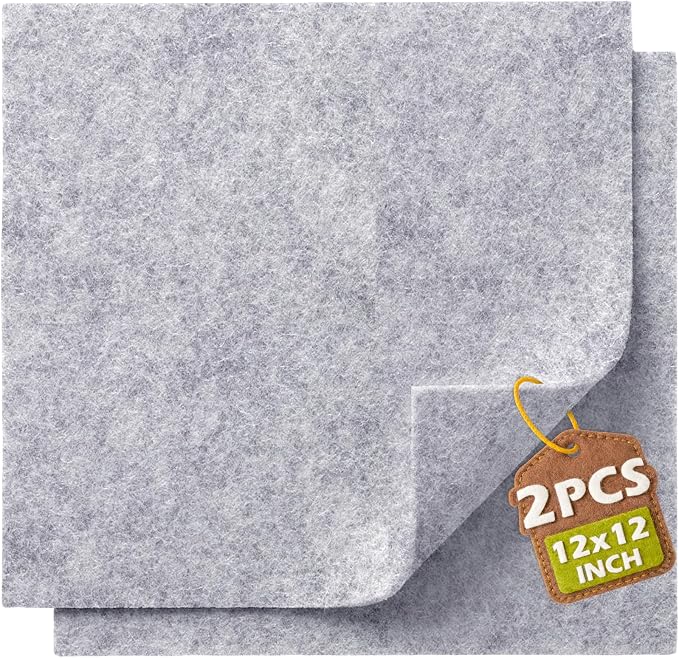 Gray Soft Felt Sheets for Crafts, 1.6mm Thick, Handmade Crafts, DIY Projects