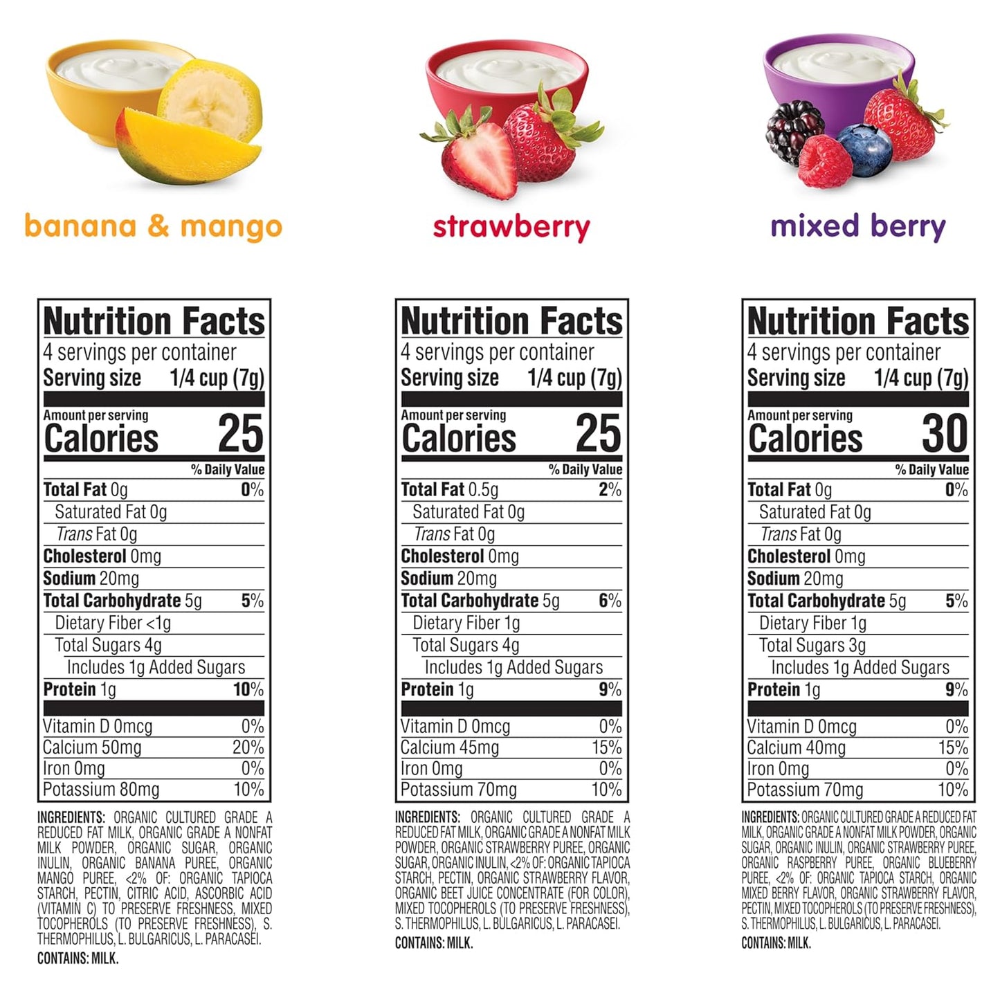 Happy Baby Organics Yogis Freeze-Dried Yogurt & Fruit Snacks, Variety Pack (Pack of 6) & Teether, 3 Flavor Variety Pack, 12 Count (Pack of 3)