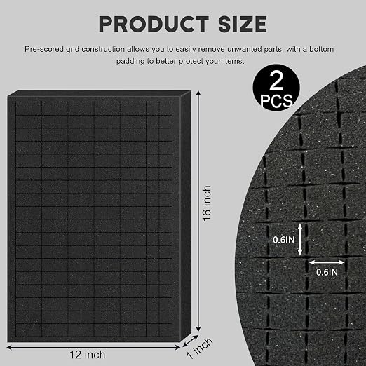 Pick and Pluck Foam Sheets, Tool Box, Storage Drawer