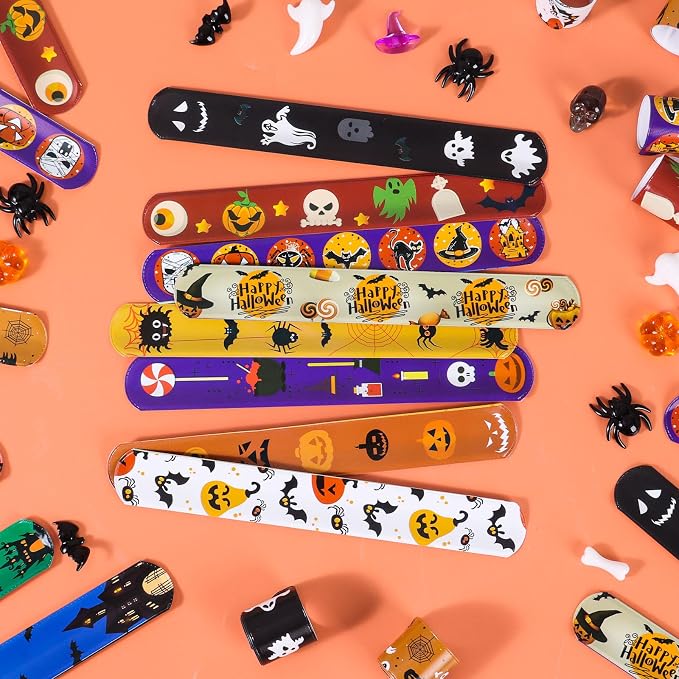 LovesTown Halloween Slap Bracelets, Bag Stuffers