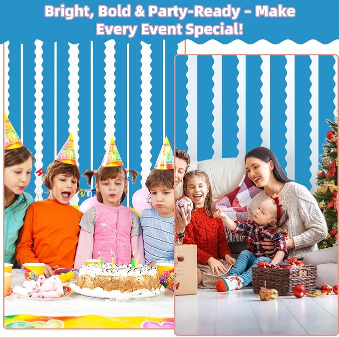 6 Rolls 196.8 Ft Bulletin Board Borders