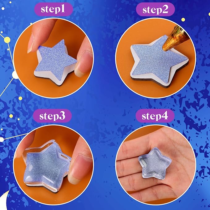 72 Pieces Round Craft Magnets Glass Ceramic Ferrite Magnet
