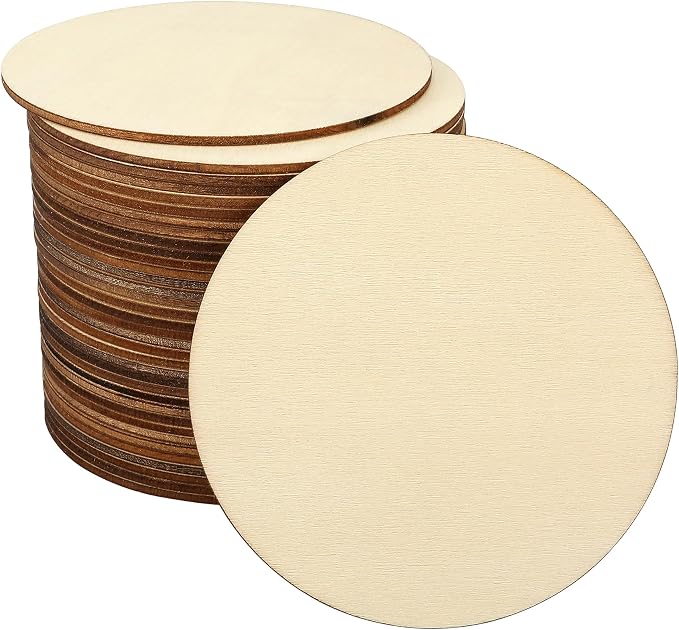 Blisstime Unfinished Wood Circles