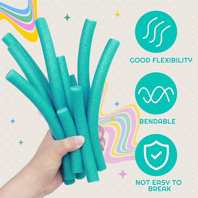 Frienda 5/8 Inch x 40 Ft Green Foam Noodles