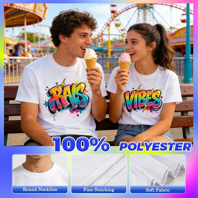 Joyclub White T Shirts Polyester Bulk Sublimation Blanks Wholesale Unisex Crew