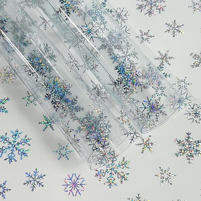 Transparent Waterproof PVC Vinyl 10 Pcs 8.3 x 11.8 inches Iridescent Shine