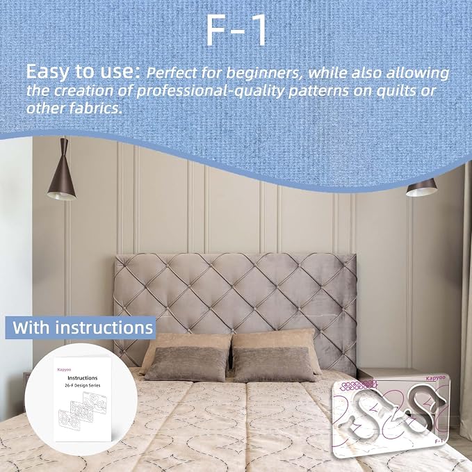 3Pcs Free Motion Quilting Templates