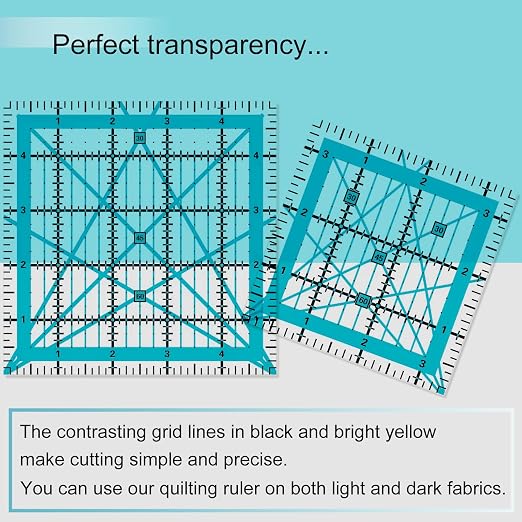 Quilting Rulers 4 Square Ruler Quilting Templates, Quilting Ruler Acrylic Rulers