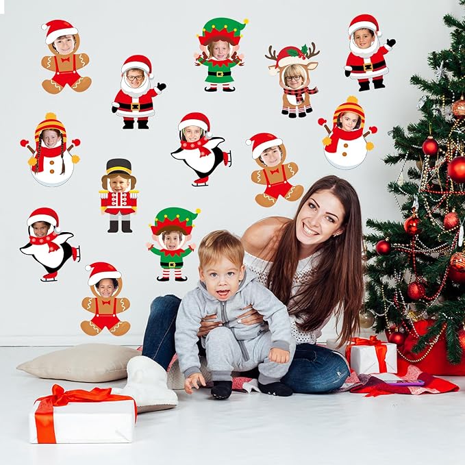48 Set Christmas Santa Elf Reindeer Snowman Nutcracker Gingerbread Man Penguin