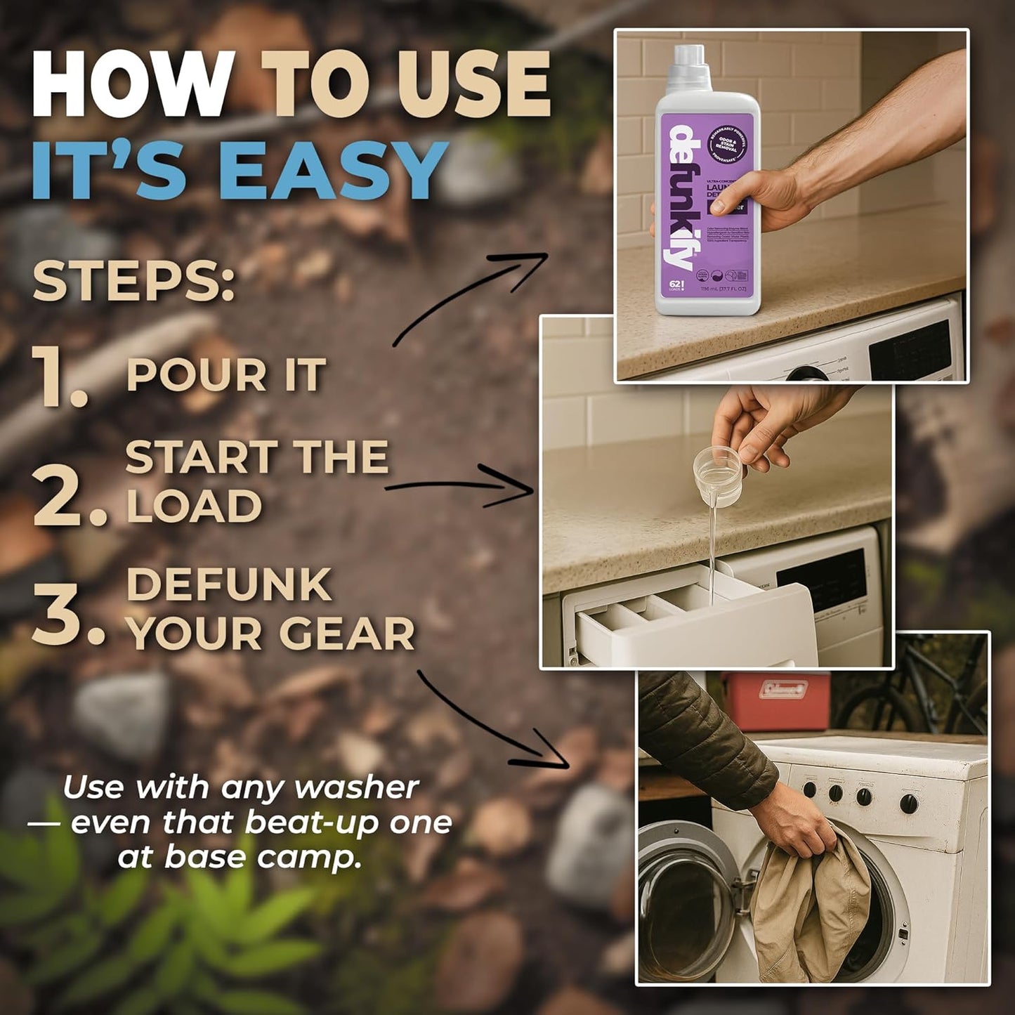 Laundry Detergent, 124 Load. 'Lavender' Essential Oil Liquid Laundry Detergent Washing Soap for Sensitive Skin. ProvenSafe™ Cleaning Supply w/Odor & Stain Remover for Outdoor Gear & All Fabrics