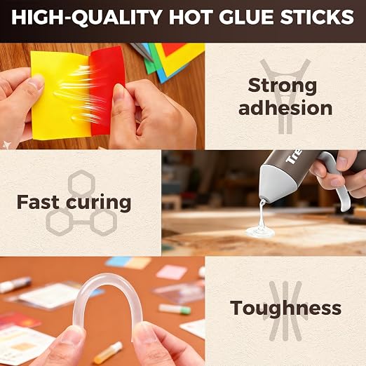 Mini Hot Glue Sticks 600PCS, Diameter 0.27 Inch, Length 4 Inches