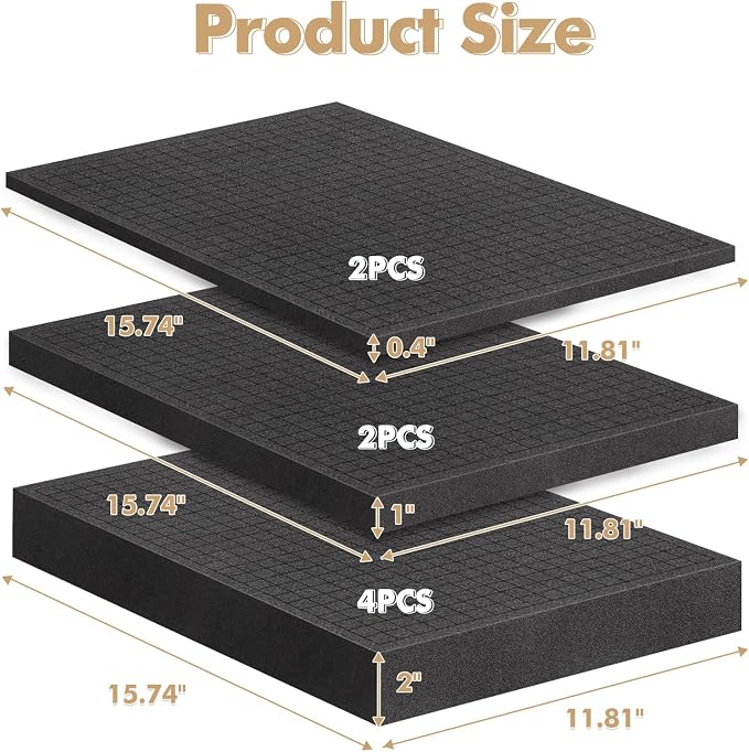 8 Pcs Pick and Pluck Foam Sheets