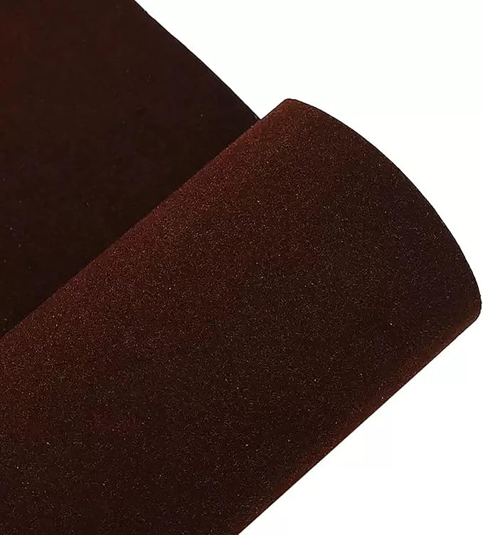 Coffee Self Adhesive Soft Velvet Drawer Liner DIY Fabric Felt Liner