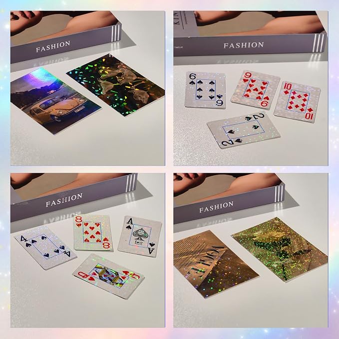 36 Sheets Holographic Laminating Sheets Clear Self Adhesive Sticker Paper |