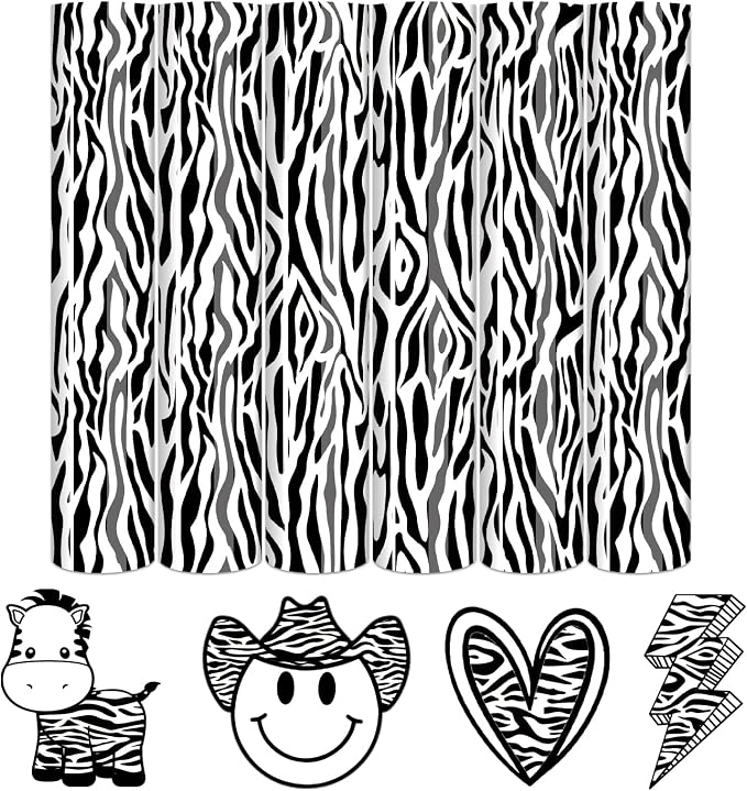 Tintnut Black Zebra Heat Transfer Vinyl, 6 Sheets 12" x 10" Iron on Vinyl |