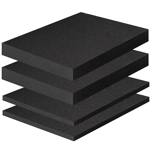 4PCS High Density Polyurethane Foam Sheets