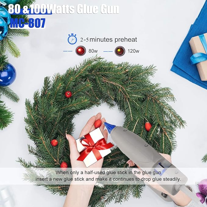 MONVICT 60 Pack Full Size Hot Glue Gun Sticks, Arts & Crafts
