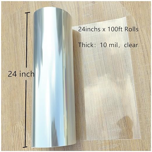 Clear 24inchs x 100ft Rolls 10 mil Transparency Blank Stencil Sheets Material