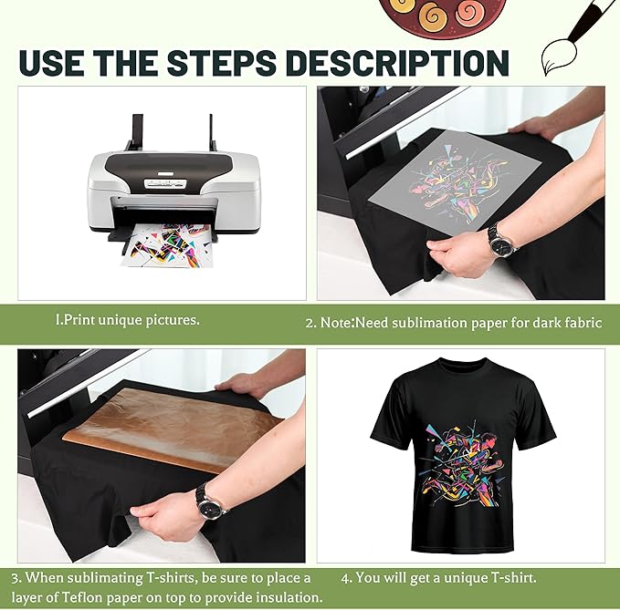 Joyclub 5 PCS Unisex Sublimation Blanks Bulk Polyester T Shirts